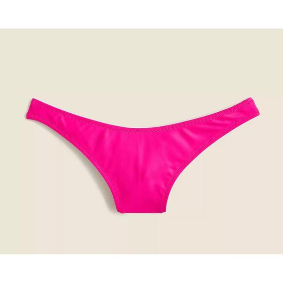 J. Crew Other - NWT J. Crew Heritage 1989 High-Leg Bikini Bottom BP209 Radiant Fuchsia Pink Sz M